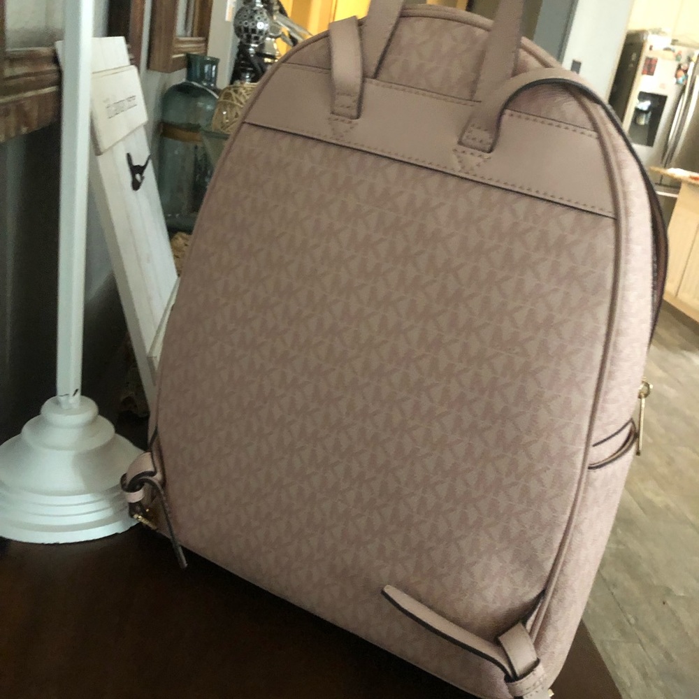 💖Beautiful pink Mk logo backpack matching wallet - Picture 3 of 8